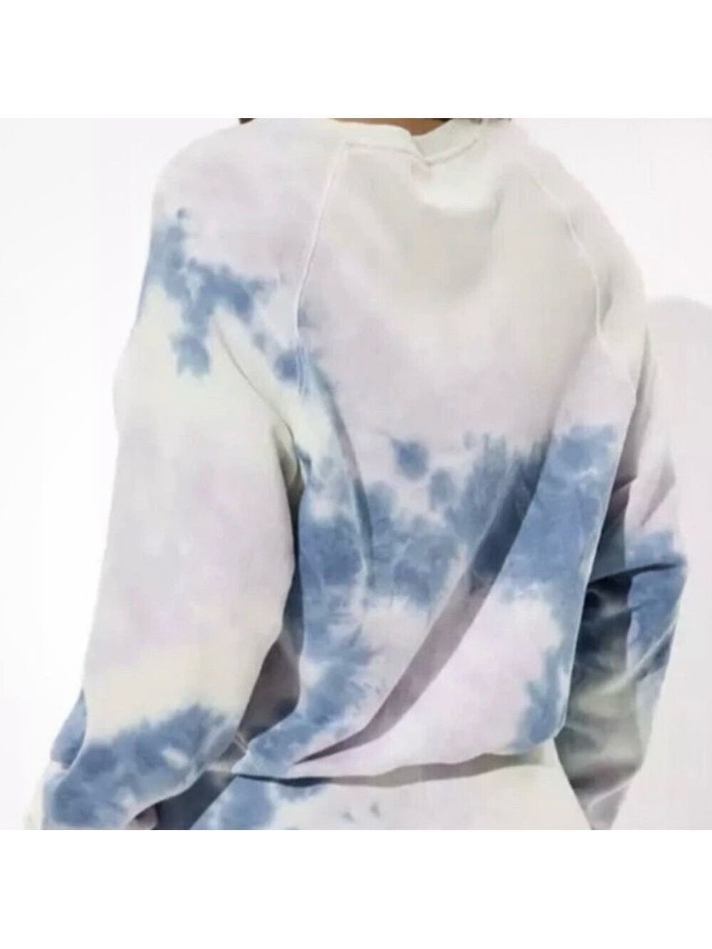 American Eagle Tie-Dye Sweatshirt XS Blue Purple Yellow - Picture 7 of 9